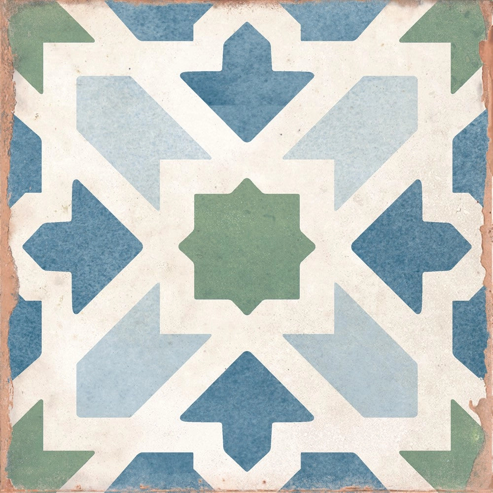 Carrelage Effet carreau de ciment Hydraulic Kelsey Cold 15x15 cm