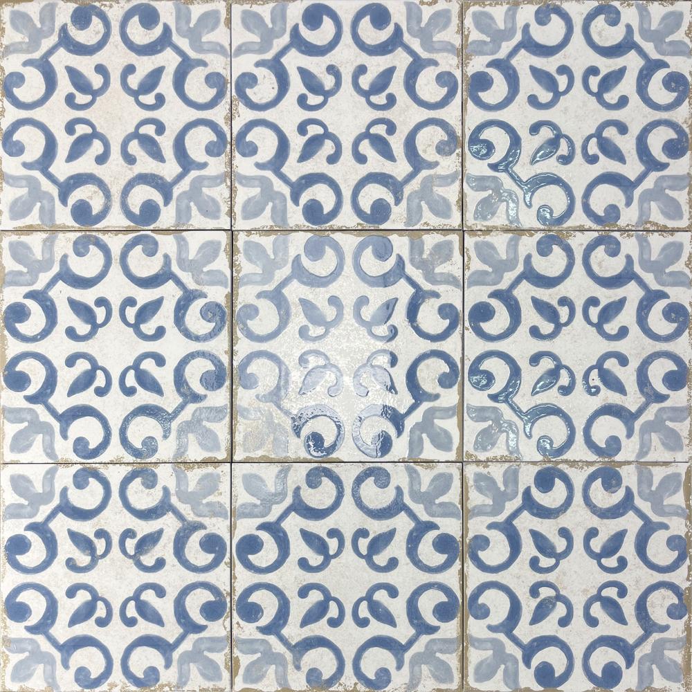 Carrelage Effet Carreau de Ciment Mareny Azul 20x20 cm de Dune