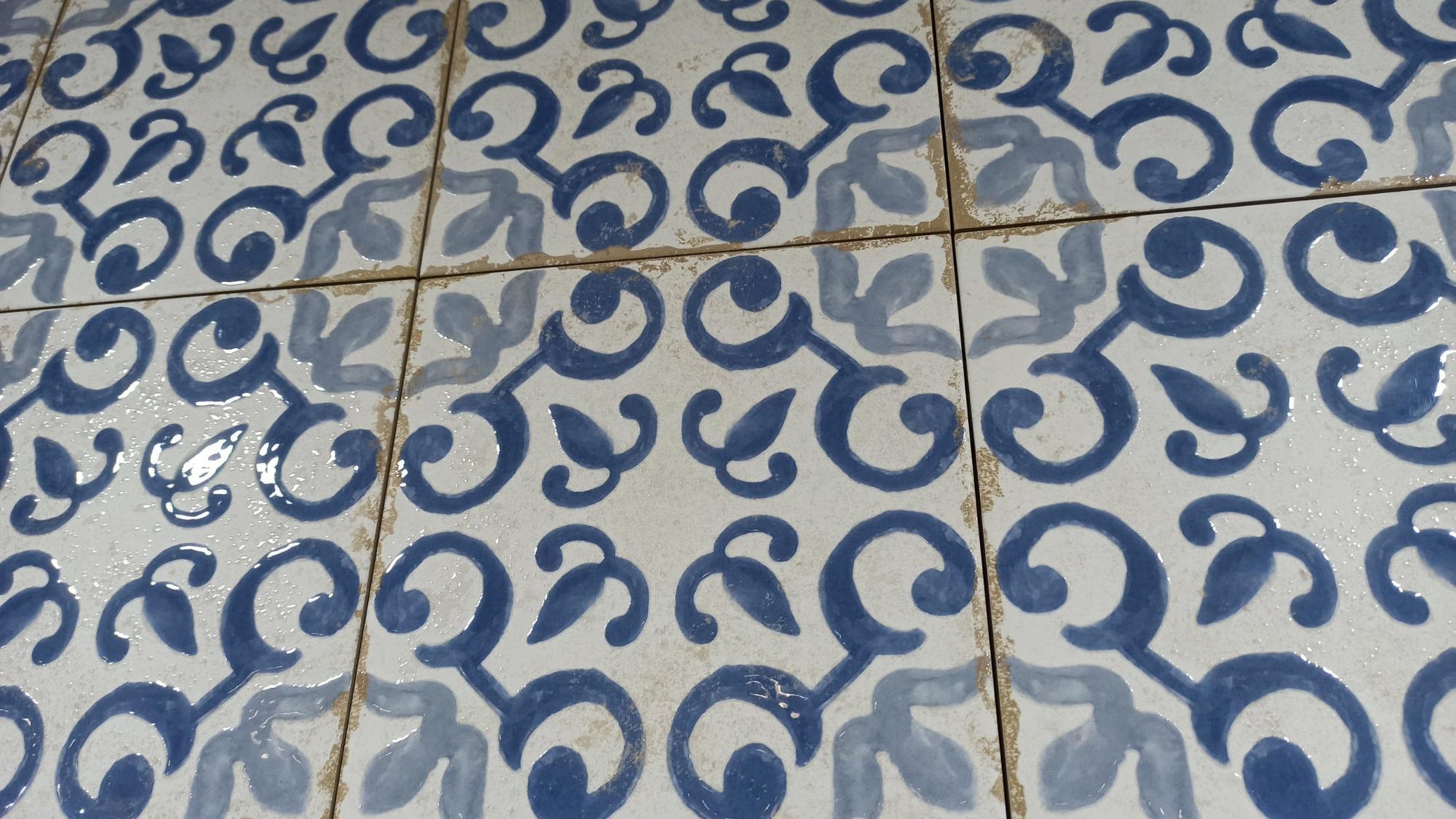 Carrelage Effet Carreau de Ciment Mareny Azul 20x20 cm de Dune