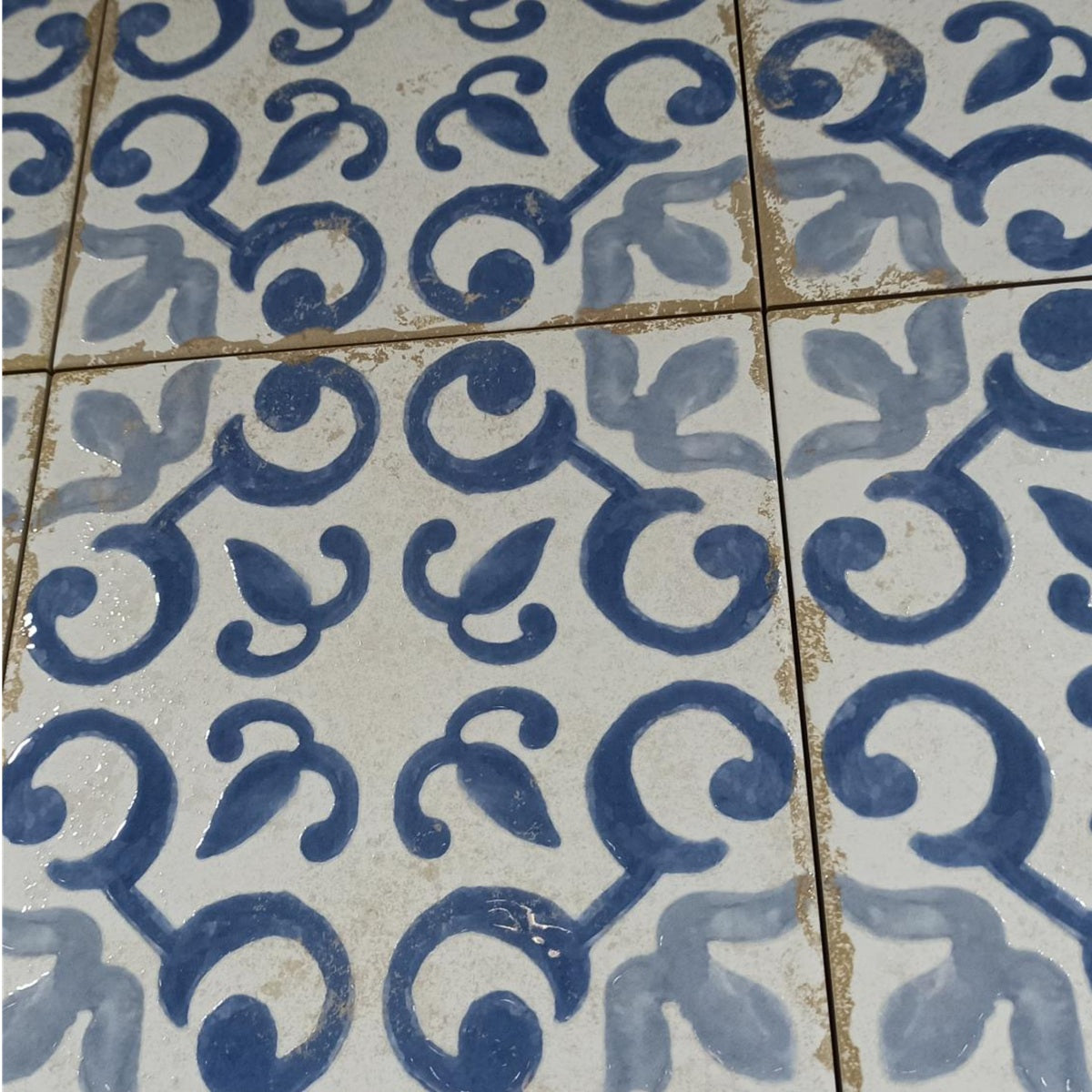 Carrelage Effet Carreau de Ciment Mareny Azul 20x20 cm de Dune