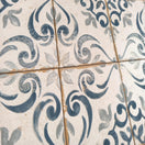 Carrelage Effet Carreau de Ciment Vieilli Barraquetes Azul 20x20 cm de DuneBarraquetes Azul Boîte de 0.68 m²