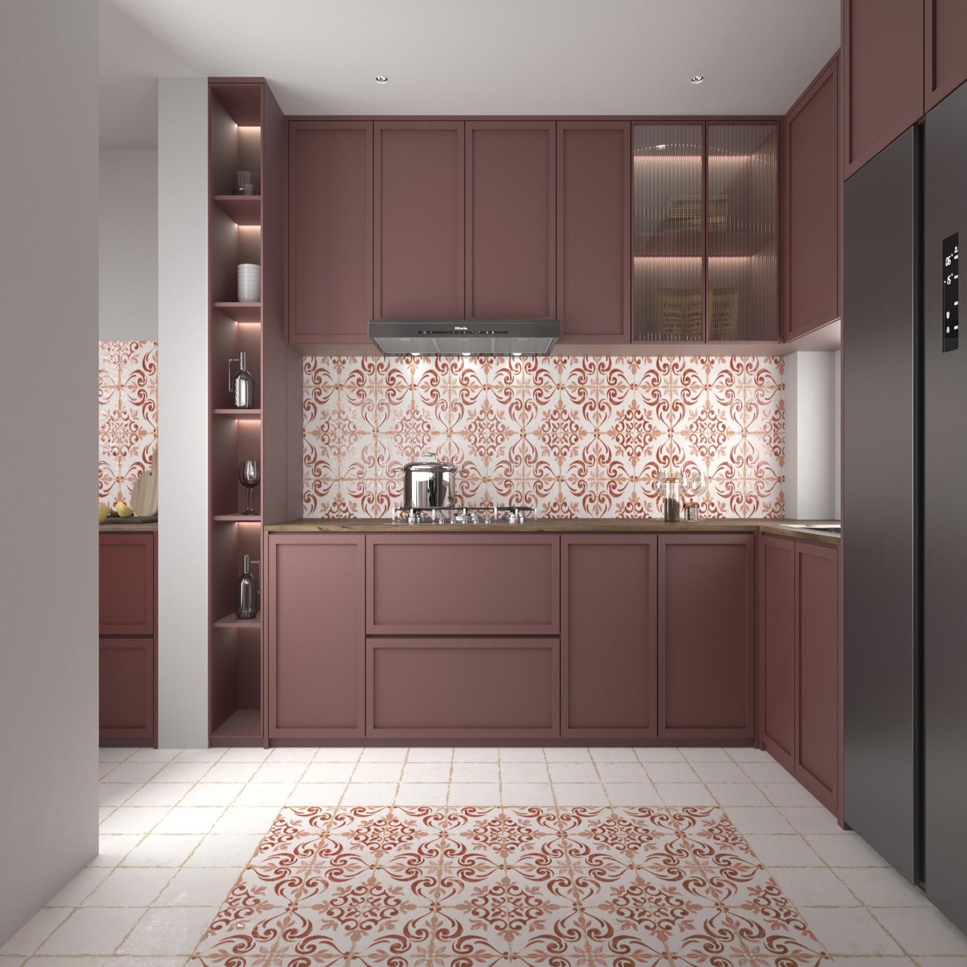 Carrelage Effet Carreau de Ciment Vieilli Antiga Blanco 20x20 cm de Dune