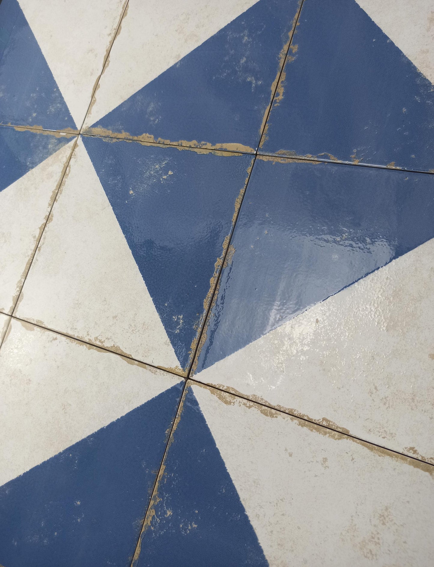 Carrelage Effet Carreau de Ciment Vieilli Cabanyal Azul 20x20 cm de Dune