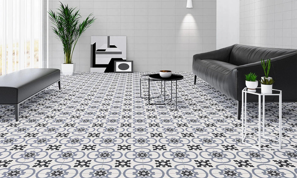 Carrelage Effet Carreau de Ciment Vintage Decor 2 33,5 x 33,5 cm