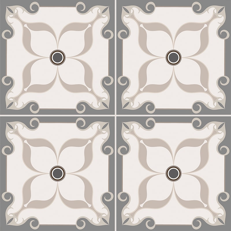 Carrelage Effet Carreau de Ciment Vintage Decor 6 33,5 x 33,5 cm