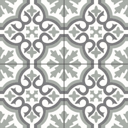 Carrelage Effet Carreau de Ciment Chelsea Eden 45x45 cm  de Ecoceramic