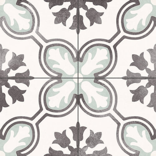 Carrelage Effet Carreau de Ciment Swansea Orchid 45x45 cm  de Ecoceramic