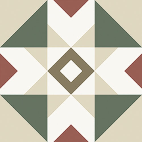 Carrelage Effet Carreau de Ciment Kompas Lex 20x20 cm de Nanda Tiles