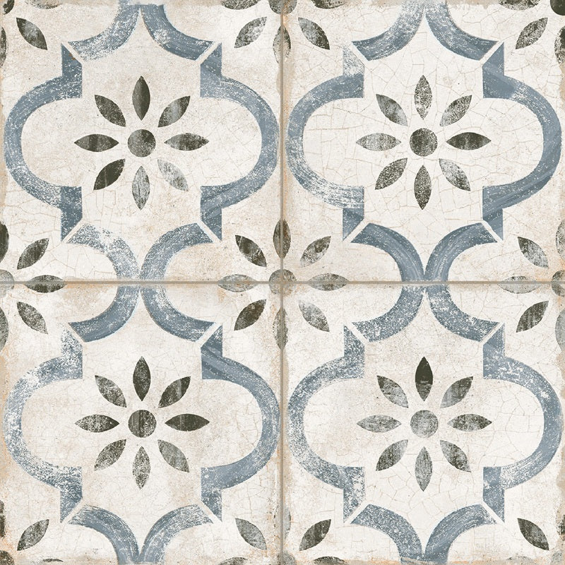 Carrelage Effet Carreau De Ciment Pre Leeds Blue 45x45 cm de Prissmacer