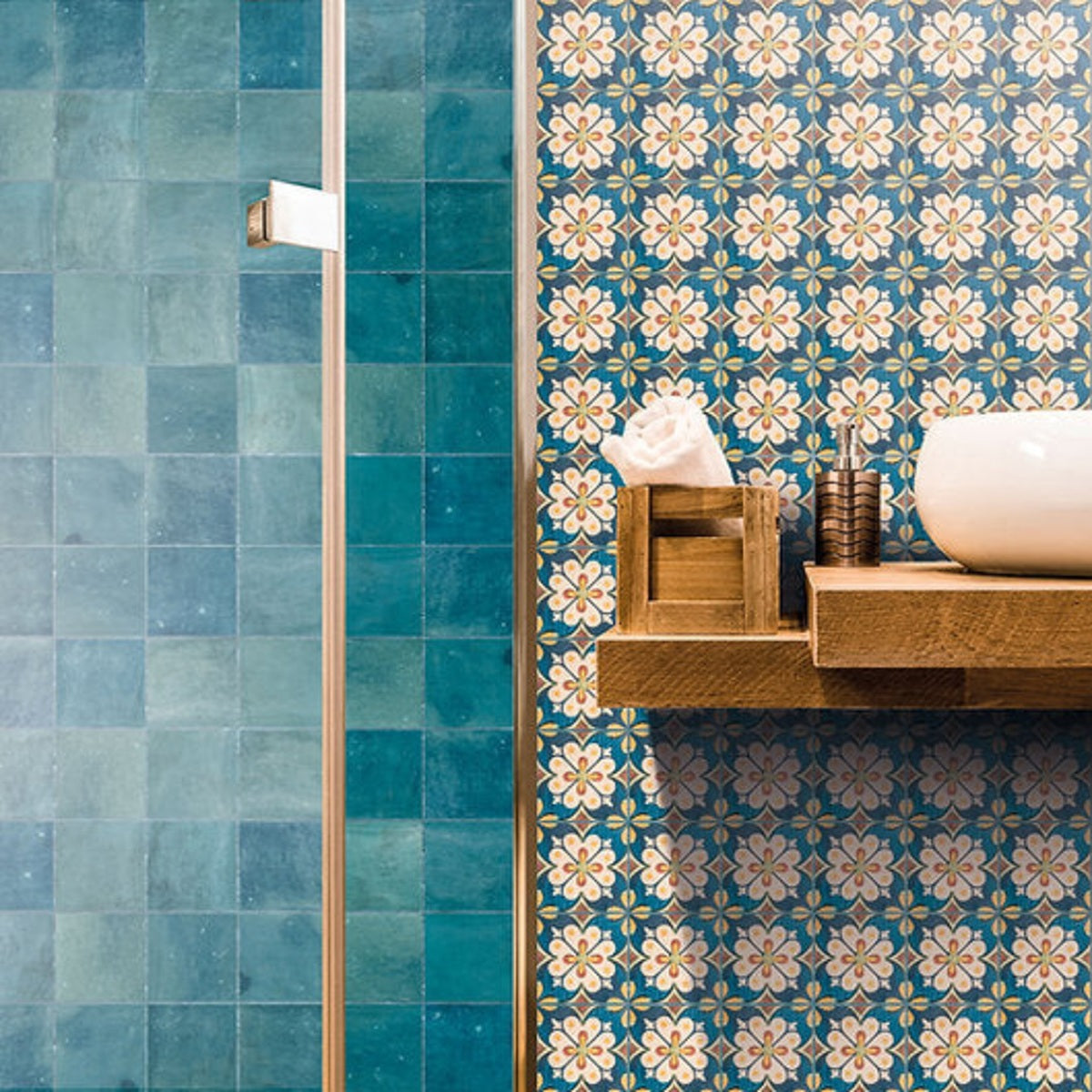 Carrelage Effet Carreau de ciment Marlow Elvissa 11,5x11,5 cm de Nanda Tiles