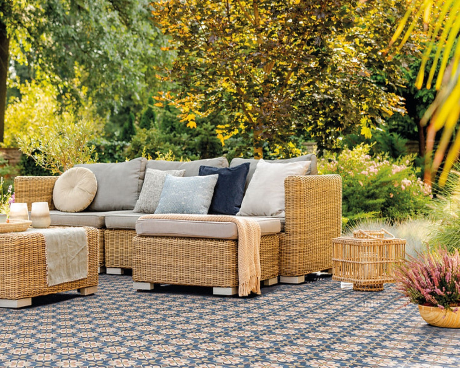 Carrelage Effet Carreau de ciment Marlow Elvissa 11,5x11,5 cm de Nanda Tiles