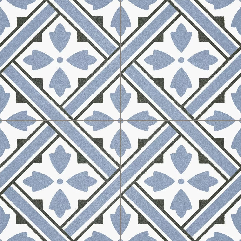 Carrelage Effet Carreau De Ciment Pre Howard Blue 45x45 cm de Prissmacer