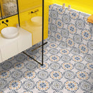 Carrelage Effet Carreau de Ciment Serena Dec 05 20x20 cm20x20 cm Boîte de 1 m²