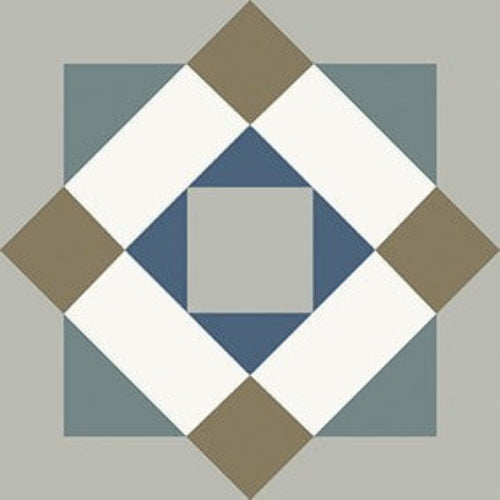 Carrelage Effet Carreau de Ciment Kompas Nara 20x20 cm de Nanda Tiles