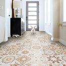 Carrelage Effet Carreau de Ciment Monserrate Brun 33,5 x 33,5 cm33.5x33.5 cm Boite 1.46 m²