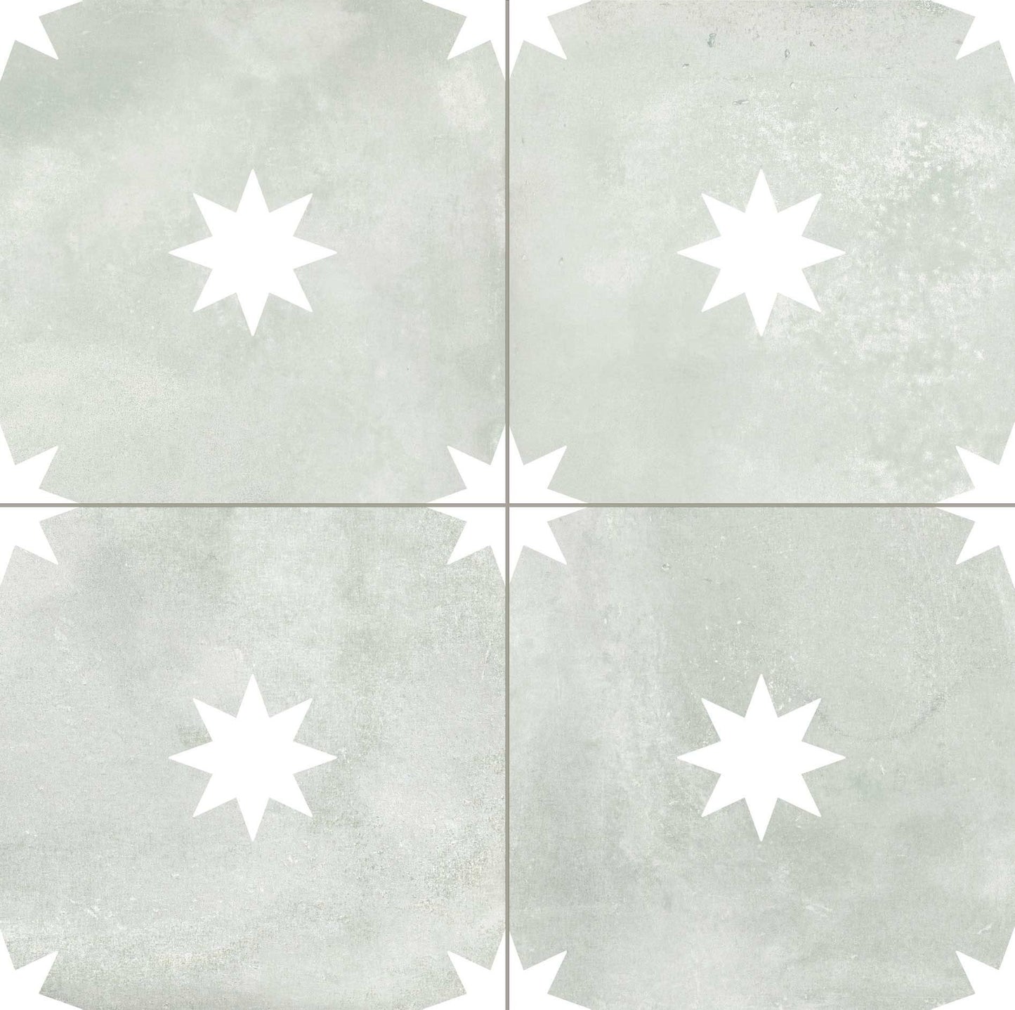 Carrelage Effet Carreau de ciment Star Sage 44x44 cm de Realonda