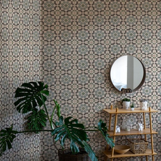 Carrelage Effet Carreau de Ciment Alhambra Layla 20x20 cm de Nanda Tiles