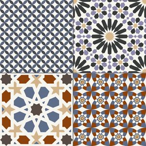 Effet Carreaux de Ciment Marrakech Colour 44x44 cm de Realonda