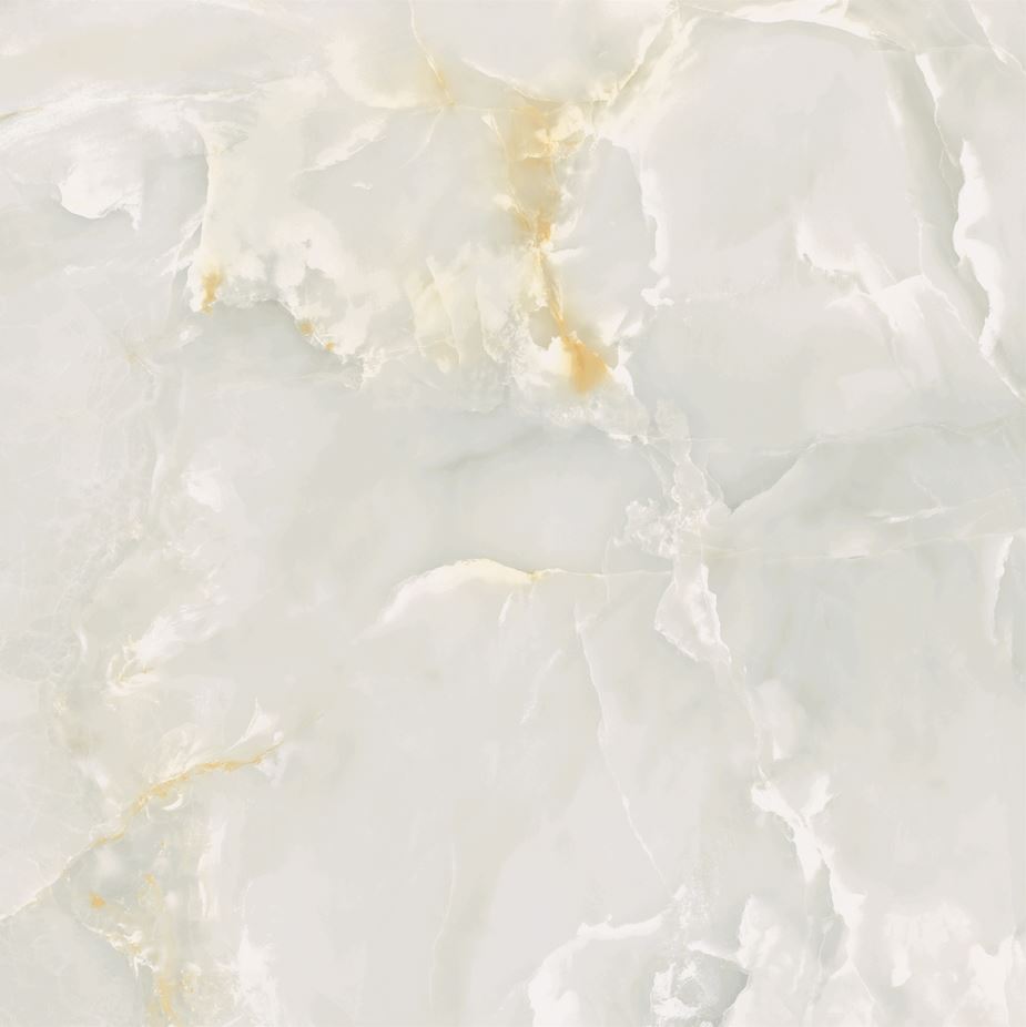 Carrelage Effet Marbre Eternal Beige Brillant 60x60 cm de Ecoceramic