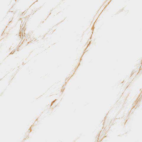 Carrelage Effet Marbre Blanc Royal Gold Poli Brillant 90x90 cm de Prissmacer