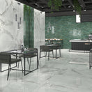 Carrelage Effet Marbre Selene Grey Poli Brillant 90X90 cm de Dune90x90 cm Boite de 0.81 m²