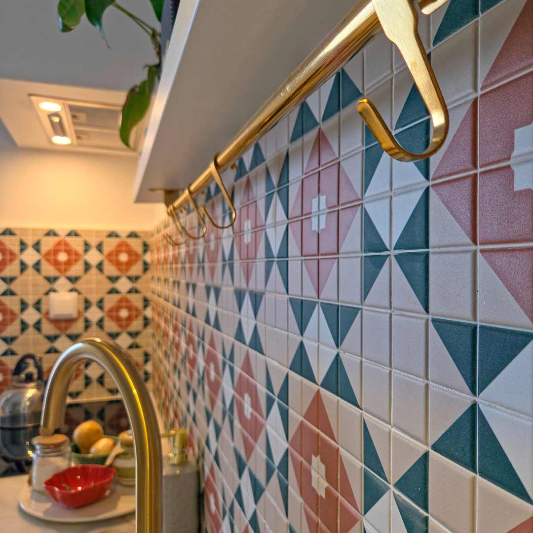 Carrelage Effet Mosaique Mintons Balmoral 20x20 cm de Dune