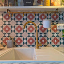 Carrelage Effet Mosaique Mintons Balmoral 20x20 cm de DuneBoite de 0.68 m²