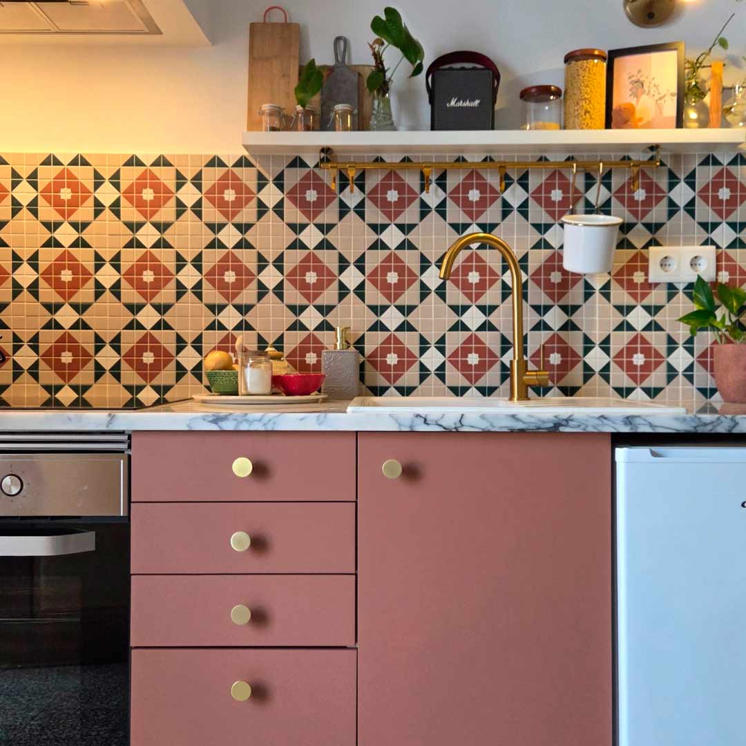 Carrelage Effet Mosaique Mintons Balmoral 20x20 cm de Dune