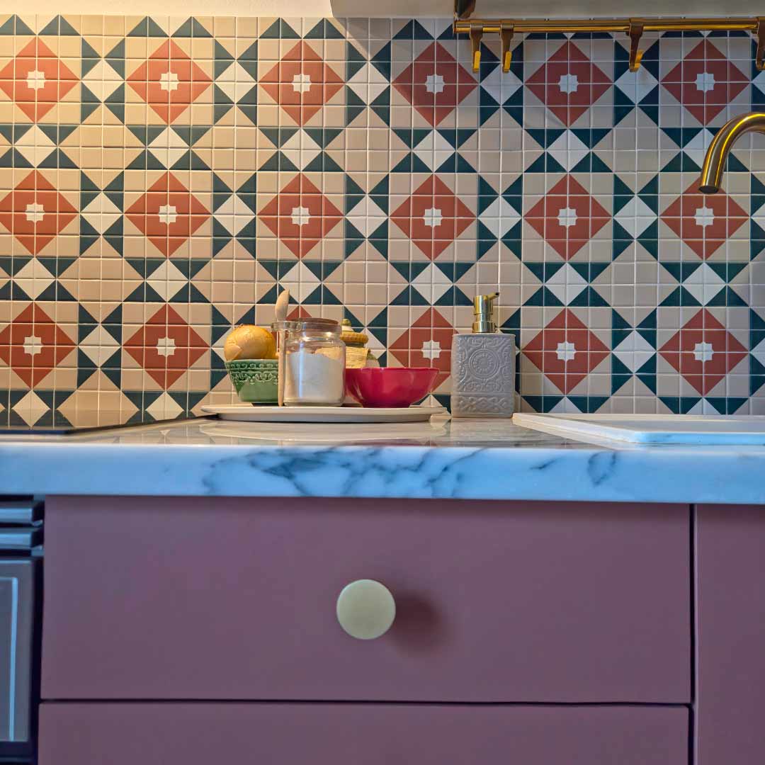 Carrelage Effet Mosaique Mintons Balmoral 20x20 cm de Dune