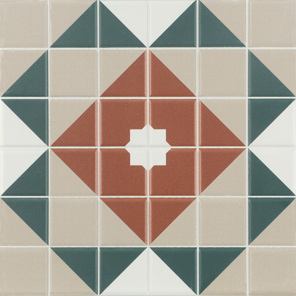 Carrelage Effet Mosaique Mintons Balmoral 20x20 cm de Dune