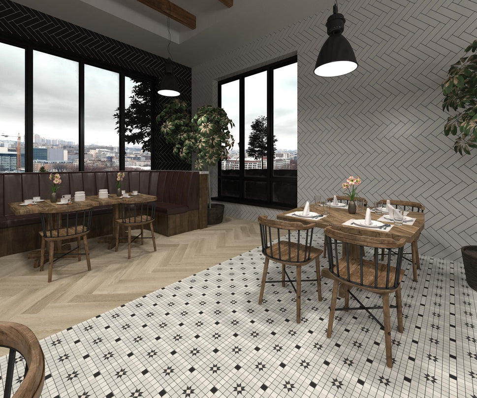 Carrelage Effet Mosaique Mintons Buckingham 20x20 cm de Dune