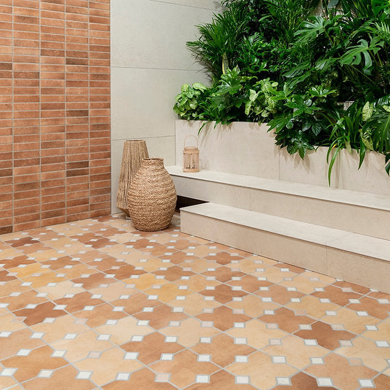 Carrelage Effet Pierre Cabochon Kurios Cotto 40x60 cm de Ecoceramic