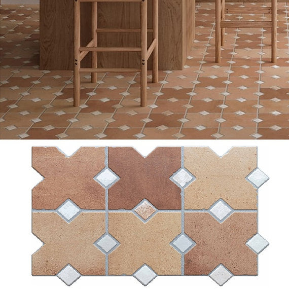 Carrelage Effet Pierre Cabochon Kurios Cotto 40x60 cm de Ecoceramic