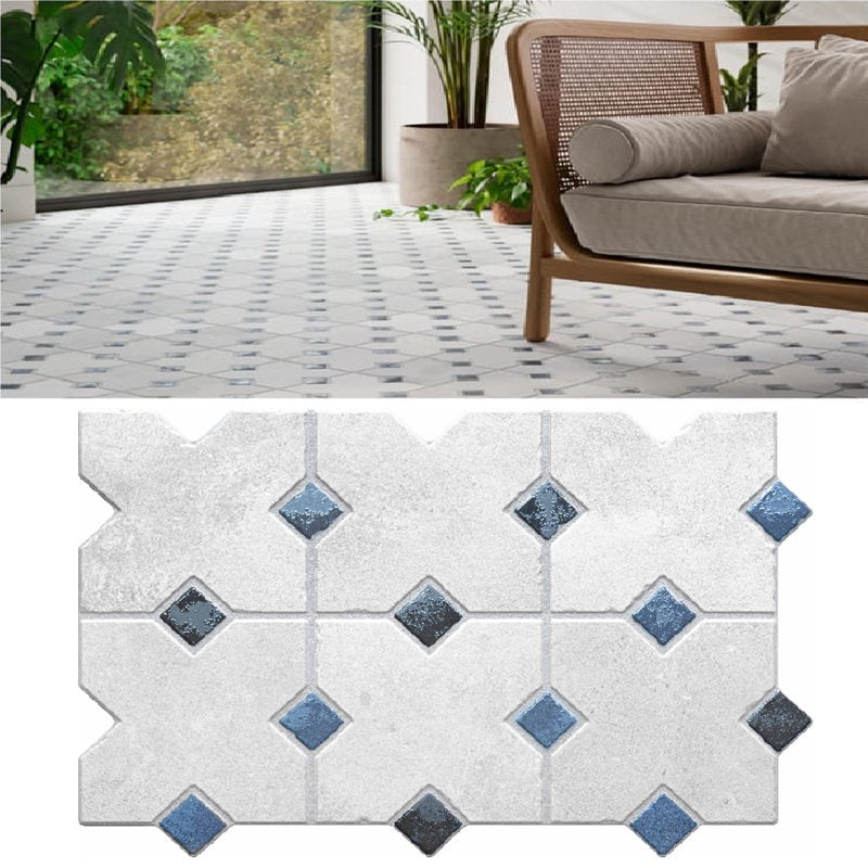 Carrelage Effet Pierre Cabochon Kurios Grey 40x60 cm de Ecoceramic