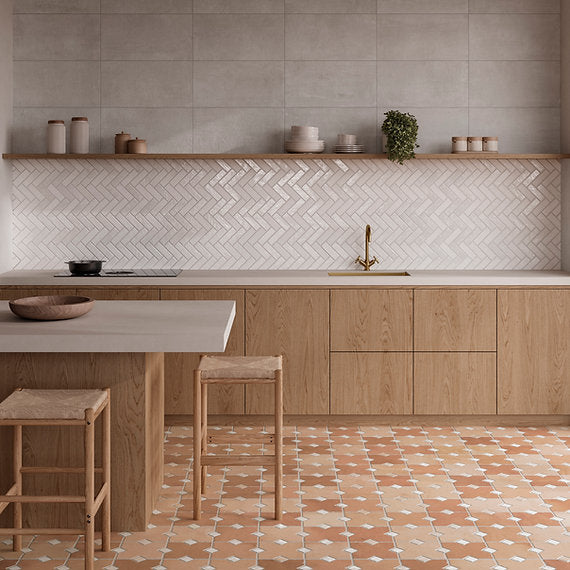 Carrelage effet Brique Coimbra White 40x60 cm de Ecoceramic