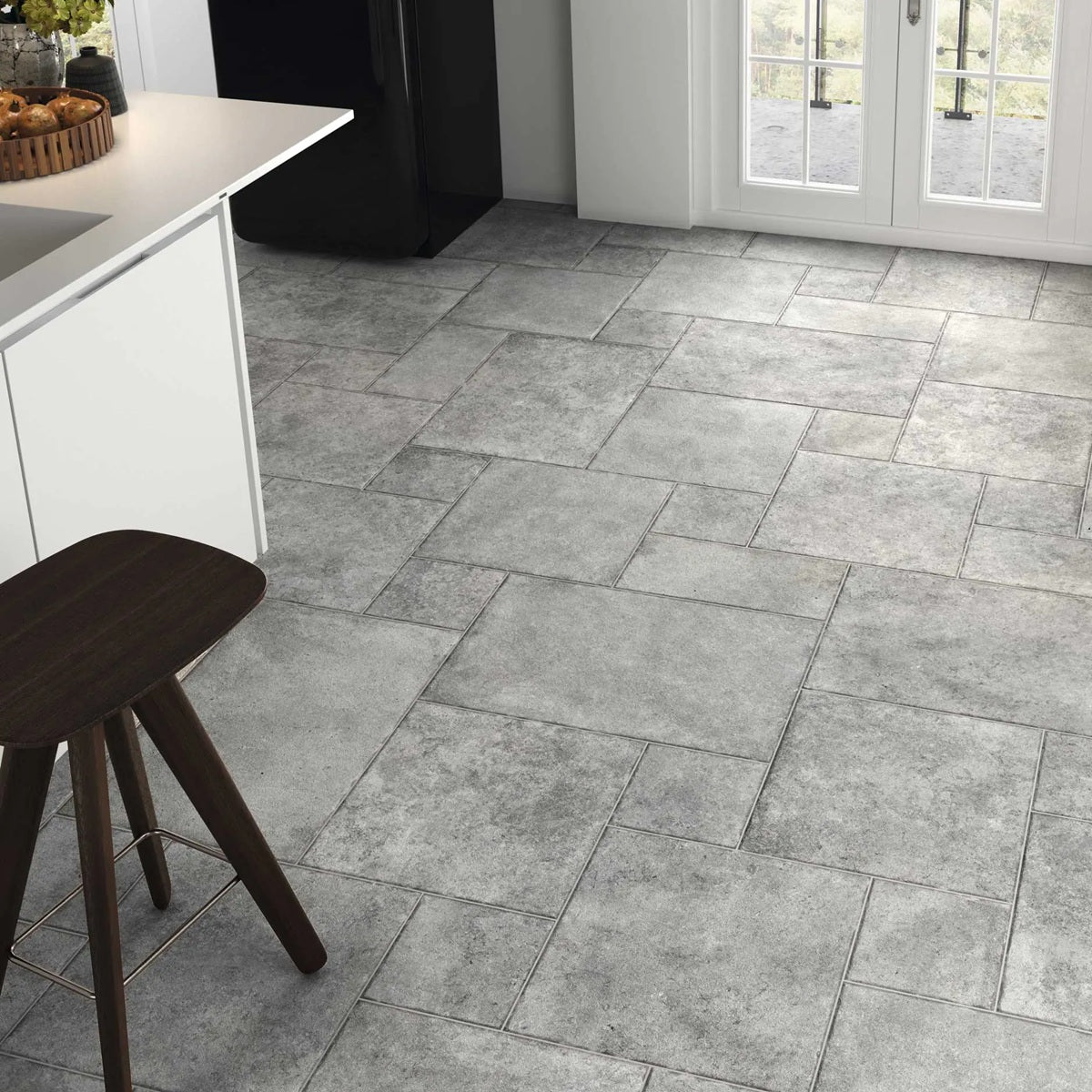 Carrelage Effet Pierre Modular Borgogna Stone Grey Multiformat de Realonda