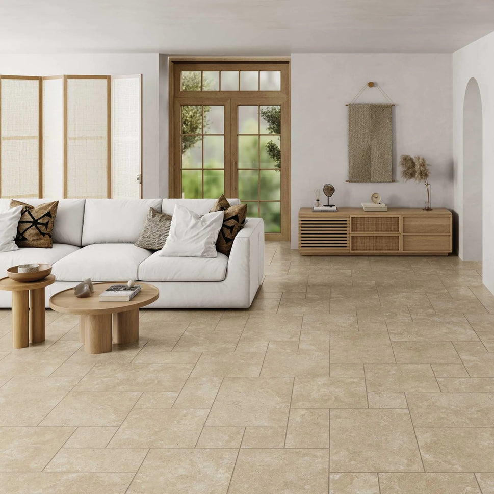 Carrelage Effet Pierre Modular Metz Stone Beige Multiformat de Realonda