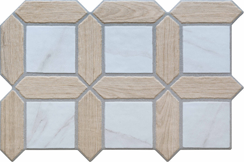 Carrelage Effet Pierre Olympus Albo 40x60 cm de Ecoceramic