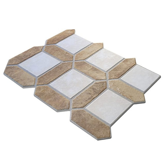 Carrelage Effet Pierre Olympus White 40x60 cm de Ecoceramic