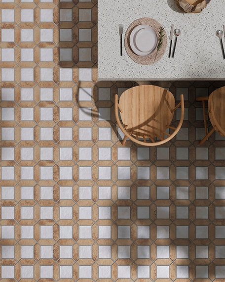 Carrelage Effet Pierre Olympus White 40x60 cm de Ecoceramic