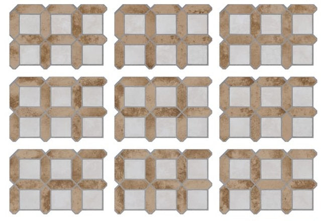 Carrelage Effet Pierre Olympus White 40x60 cm de Ecoceramic