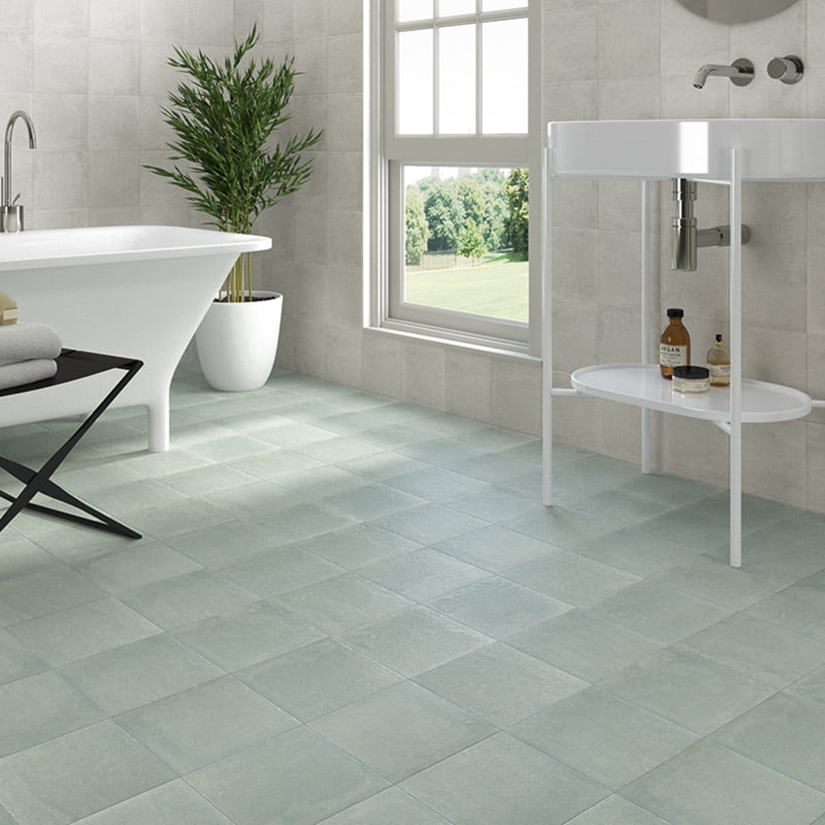 Carrelage Effet Pierre Carino Menta Green 20x20 cm de Mainzu