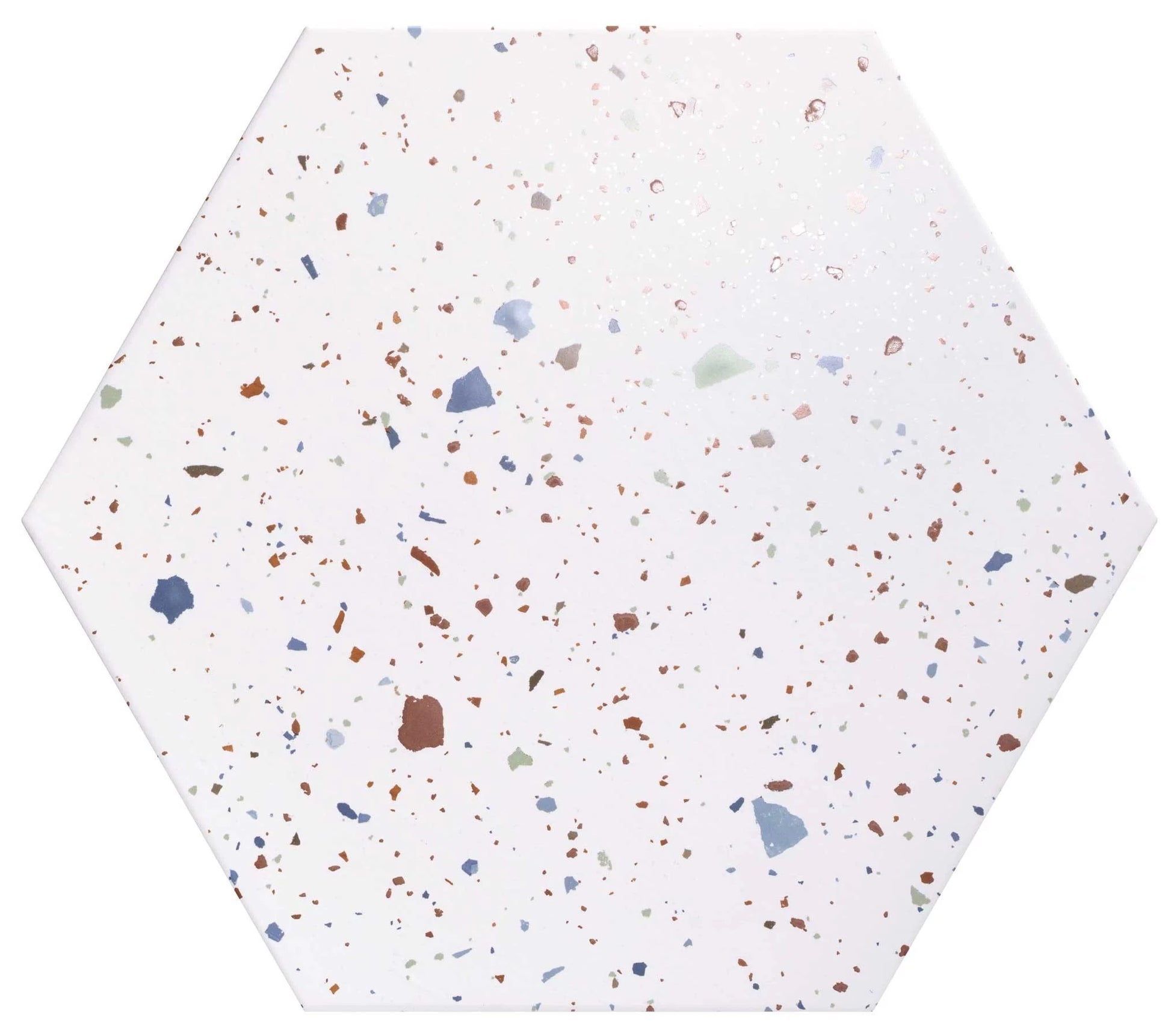 Carrelage Hexagonal Confeti White 56x48,5 cm de Realonda