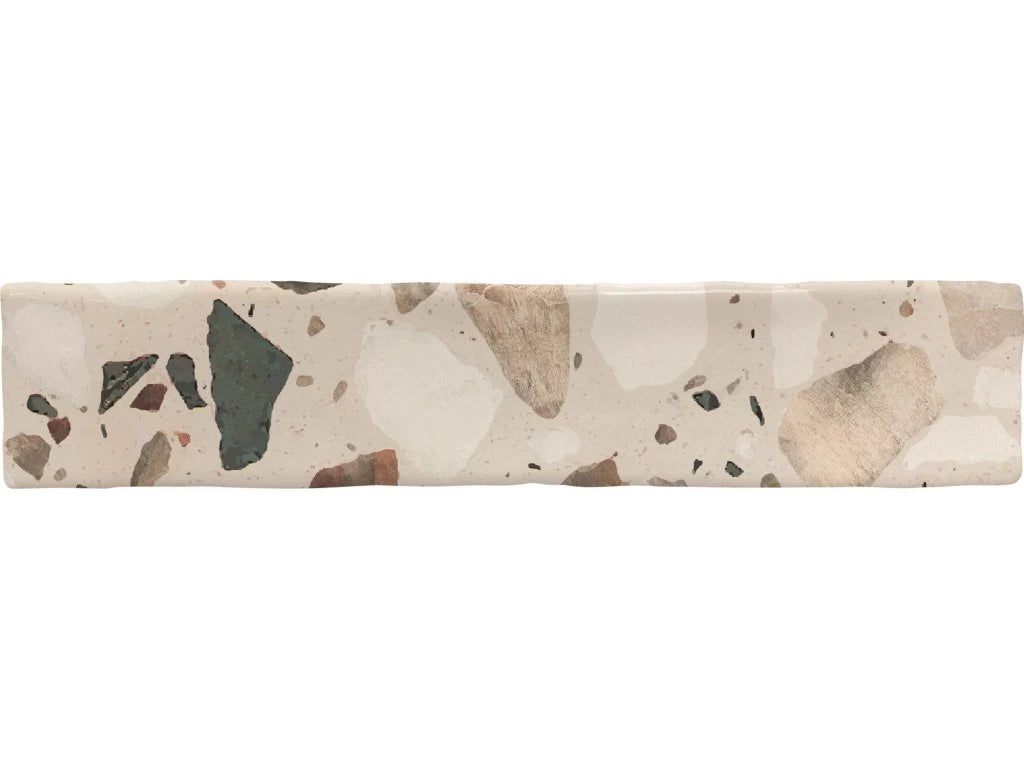 Carrelage Effet Terrazzo Ducal Escarlata 5x25 cm