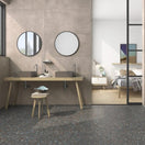 Carrelage Effet Terrazzo Rectifie Gobi Nero 60x60 cm de Prissmacer60x60 cm  Boite 1.44 m²