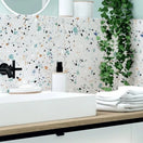 Carrelage Effet Terrazzo Rectifie Gobi Bianco 60x120 cm de Prissmacer60x120 cm Boite 1.44 m²