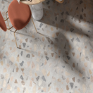 Carrelage Effet Terrazzo rectifie Retro Bone 60x60 cm de Cinca60x60 cm  Boite de 1.44 m² / Antidérapant R10