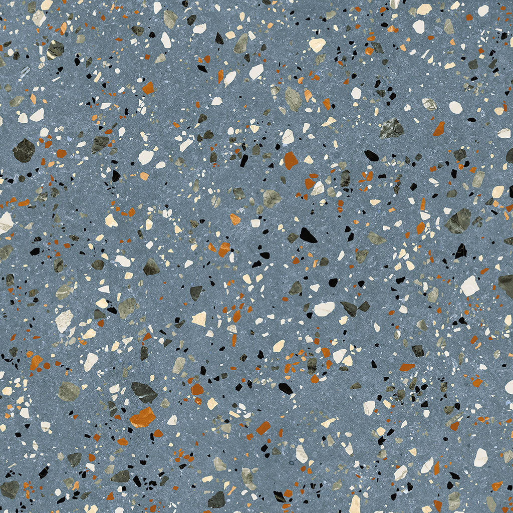 Effet Terrazzo rectifié Gobi Blu