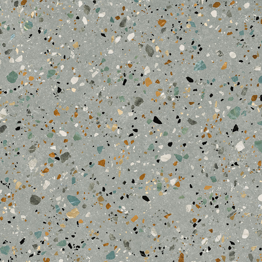 Effet Terrazzo rectifié Gobi Grigio