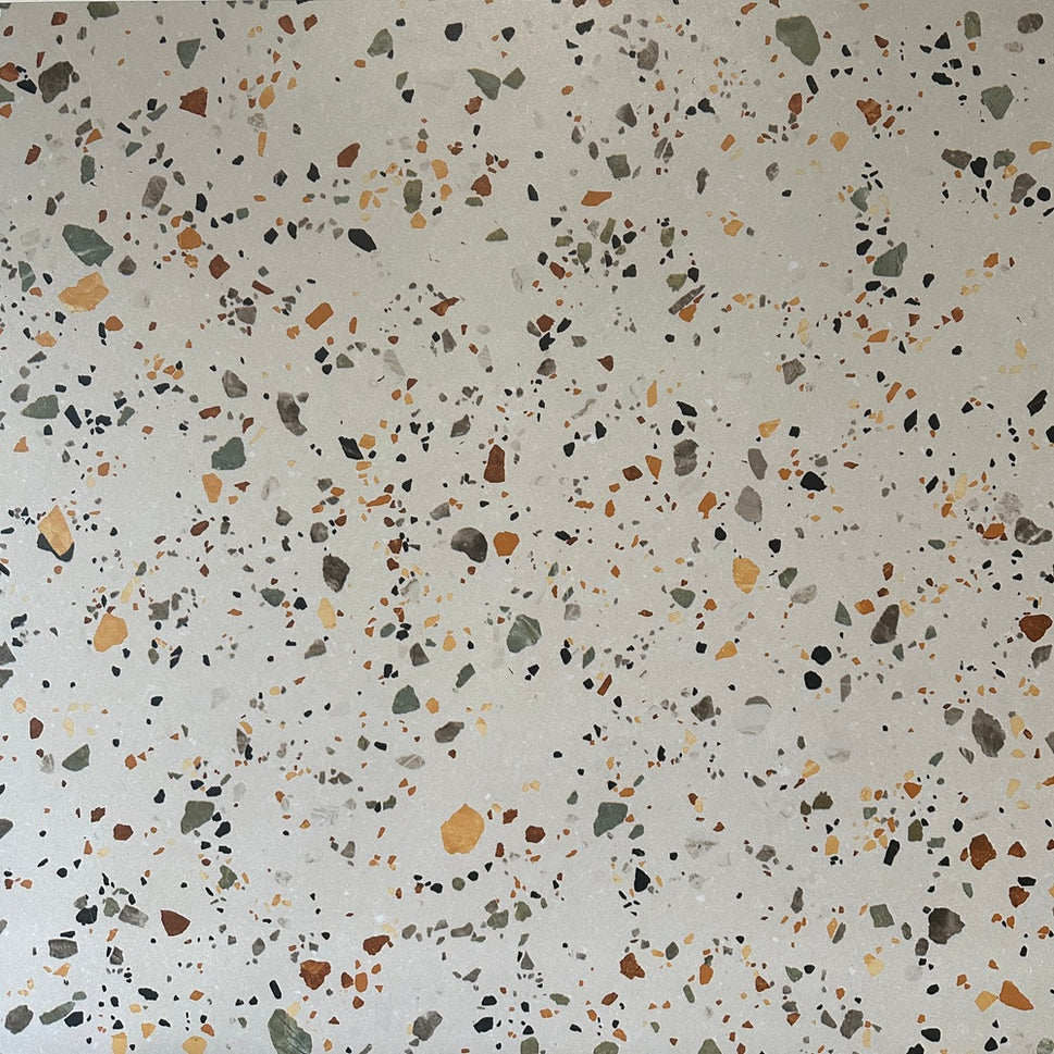 Carrelage Effet Terrazzo Rectifie Gobi Nude 60x60 cm de Prissmacer